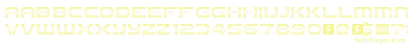 The2k12 Font – Yellow Fonts on White Background