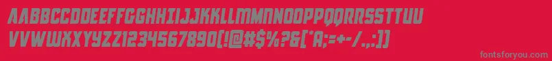 Antillessemital Font – Gray Fonts on Red Background