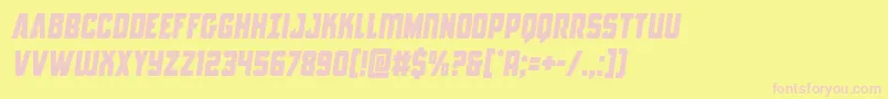 Antillessemital Font – Pink Fonts on Yellow Background