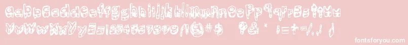 KittenMeat Font – White Fonts on Pink Background