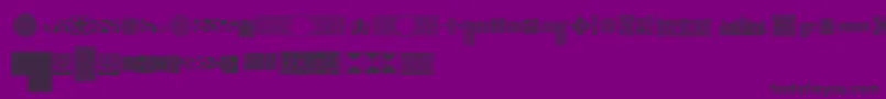 fuente Pfornmtreasures1Regular – Fuentes Negras Sobre Fondo Morado