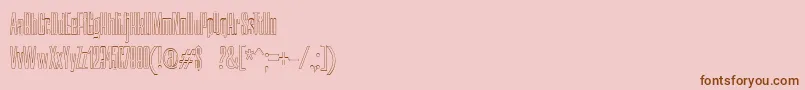 fuente NerettaOutline – Fuentes Marrones Sobre Fondo Rosa