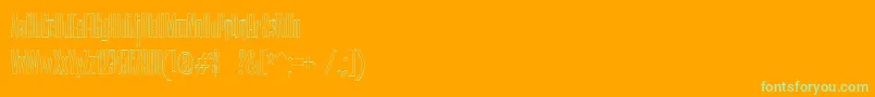 En savoir plus sur la police NerettaOutline Police NerettaOutline – polices vertes sur fond orange