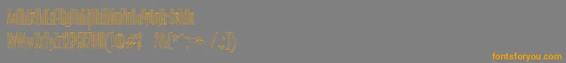 NerettaOutline Font – Orange Fonts on Gray Background
