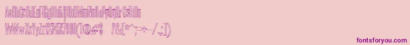 NerettaOutline Font – Purple Fonts on Pink Background