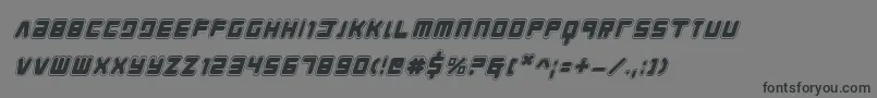 Youngtechsai Font – Black Fonts on Gray Background
