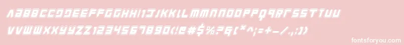 Youngtechsai Font – White Fonts on Pink Background