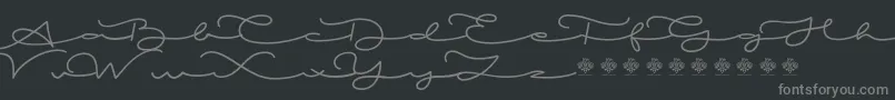 MiamorDemo Font – Gray Fonts on Black Background