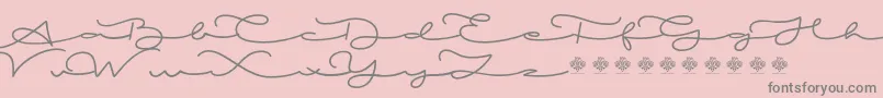 MiamorDemo Font – Gray Fonts on Pink Background
