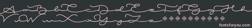 MiamorDemo Font – Pink Fonts on Black Background