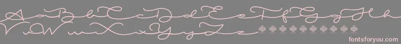MiamorDemo Font – Pink Fonts on Gray Background
