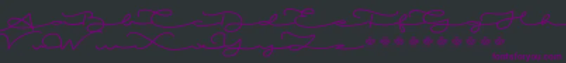 MiamorDemo Font – Purple Fonts on Black Background