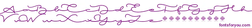 MiamorDemo Font – Purple Fonts on White Background