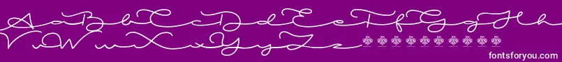 MiamorDemo Font – White Fonts on Purple Background