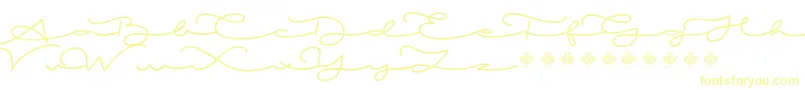MiamorDemo Font – Yellow Fonts on White Background