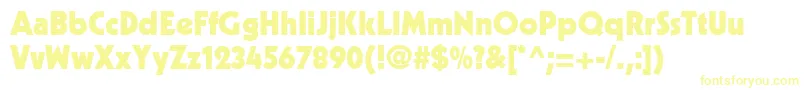 KabelLtBlack Font – Yellow Fonts