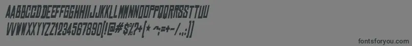 ChineserockscdBolditalic Font – Black Fonts on Gray Background