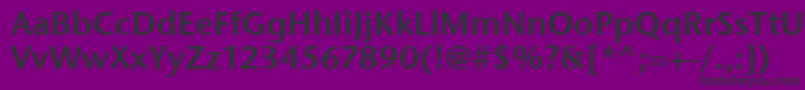 StoneSansItcSemi Font – Black Fonts on Purple Background