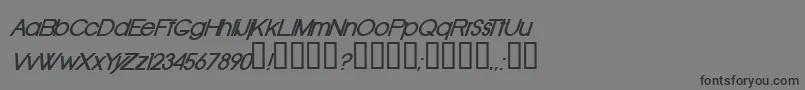 OldRepublicBolditalic Font – Black Fonts on Gray Background