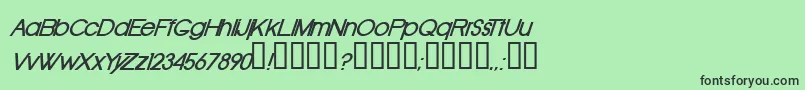 OldRepublicBolditalic Font – Black Fonts on Green Background