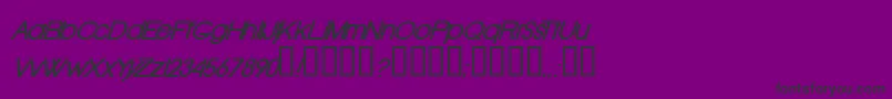 OldRepublicBolditalic Font – Black Fonts on Purple Background