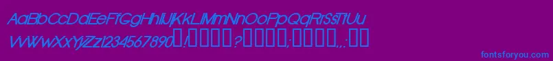 OldRepublicBolditalic Font – Blue Fonts on Purple Background