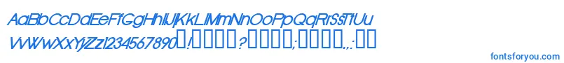 OldRepublicBolditalic Font – Blue Fonts on White Background