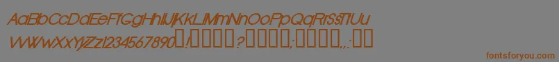 OldRepublicBolditalic Font – Brown Fonts on Gray Background