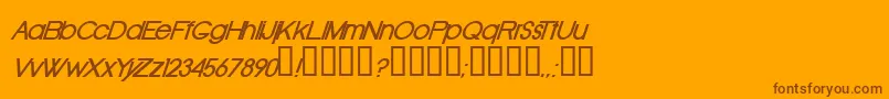 OldRepublicBolditalic Font – Brown Fonts on Orange Background