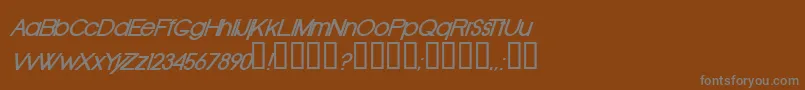 OldRepublicBolditalic Font – Gray Fonts on Brown Background