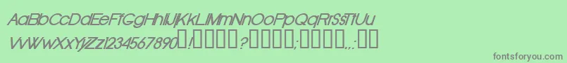 OldRepublicBolditalic Font – Gray Fonts on Green Background