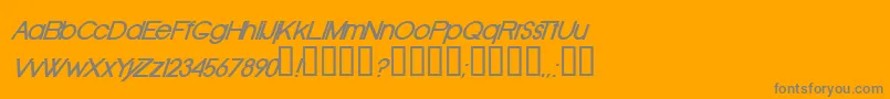 OldRepublicBolditalic Font – Gray Fonts on Orange Background
