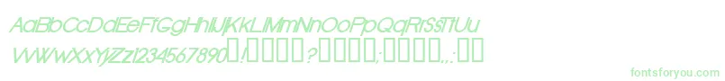 OldRepublicBolditalic Font – Green Fonts on White Background