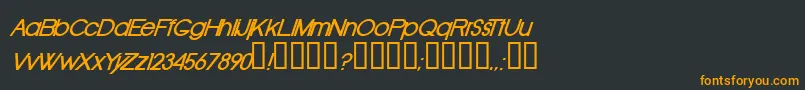 OldRepublicBolditalic Font – Orange Fonts on Black Background