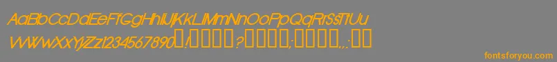 OldRepublicBolditalic Font – Orange Fonts on Gray Background