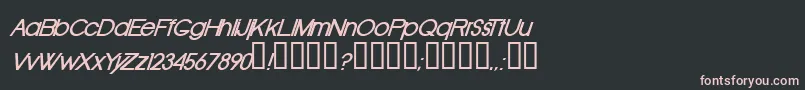 OldRepublicBolditalic Font – Pink Fonts on Black Background