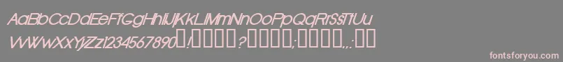 OldRepublicBolditalic Font – Pink Fonts on Gray Background
