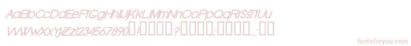 OldRepublicBolditalic Font – Pink Fonts on White Background
