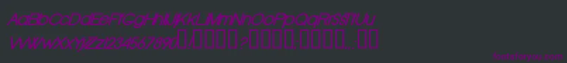 OldRepublicBolditalic Font – Purple Fonts on Black Background