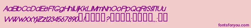 OldRepublicBolditalic Font – Purple Fonts on Pink Background
