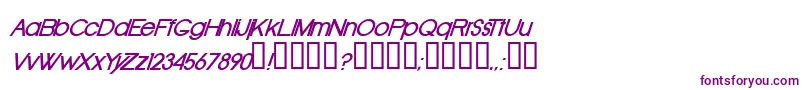OldRepublicBolditalic Font – Purple Fonts on White Background