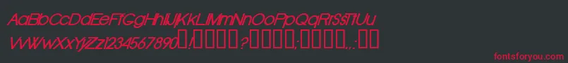 Шрифт OldRepublicBolditalic – красные шрифты на чёрном фоне