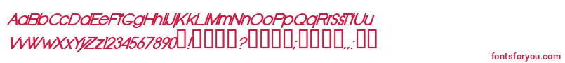 OldRepublicBolditalic Font – Red Fonts on White Background