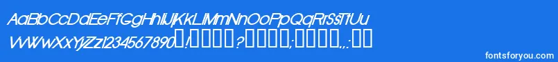 OldRepublicBolditalic Font – White Fonts on Blue Background