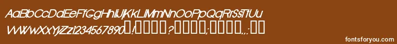 OldRepublicBolditalic Font – White Fonts on Brown Background