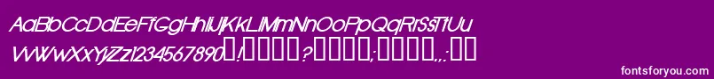 OldRepublicBolditalic Font – White Fonts on Purple Background