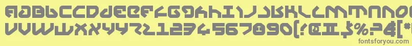 YahrenBold Font – Gray Fonts on Yellow Background
