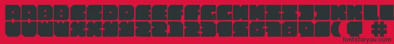 Poolparty Font – Black Fonts on Red Background