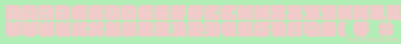 Poolparty Font – Pink Fonts on Green Background