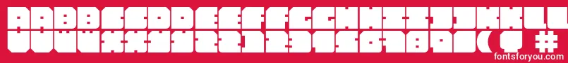 Poolparty Font – White Fonts on Red Background